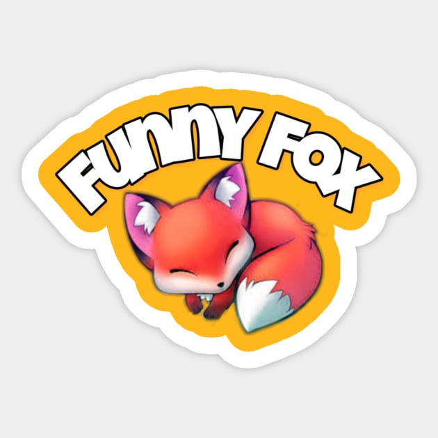 Funny fox Sticker by Grbouz